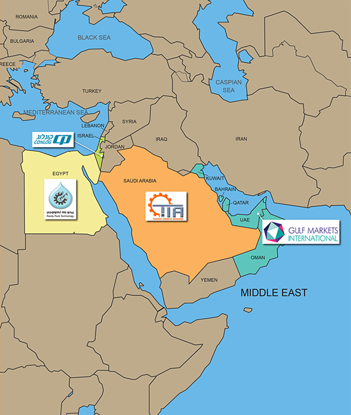 Click to expand PHD's Middle East Distributor Network map...
