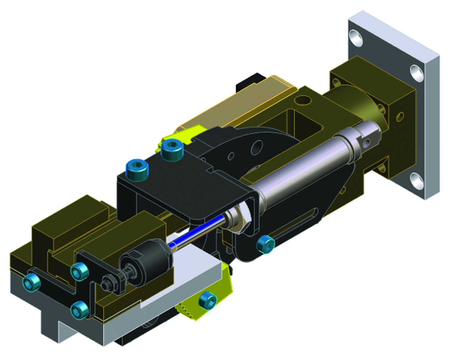 Series GRM Pneumatic Clamp with Piggy Back Cylinder - C4400