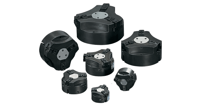 Series GRT Parallel Pneumatic 3-Jaw Gripper